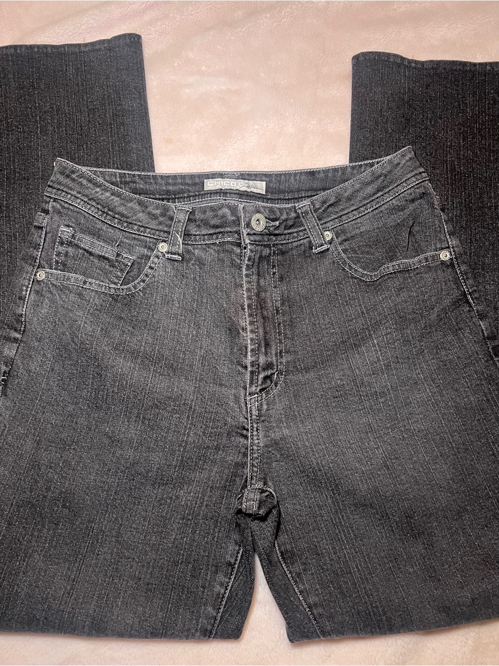 Chico's Black Wash Boot Cut Jeans
